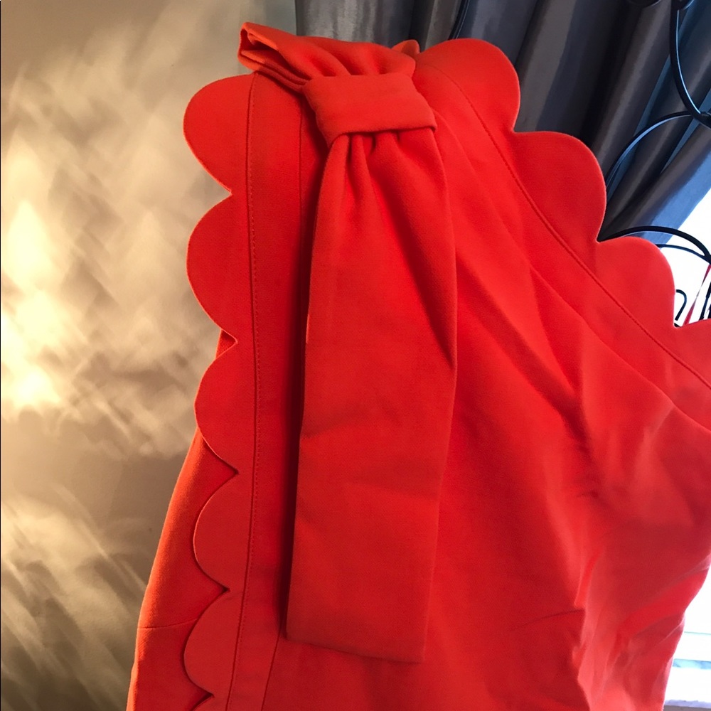 Orange one-shoulder dress Victoria Beckham Target